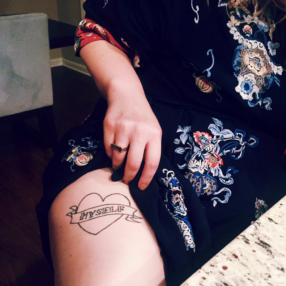 When I came home and told my partner about what happened, he traced the outline of my tattoo and reminded me that I am fat and beautiful and that these things are not mutually exclusive.