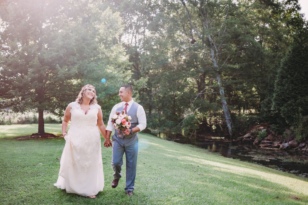 You can find the bride on Instagram @ too_cunning  and their wedding hashtag was # scammedintomarriage